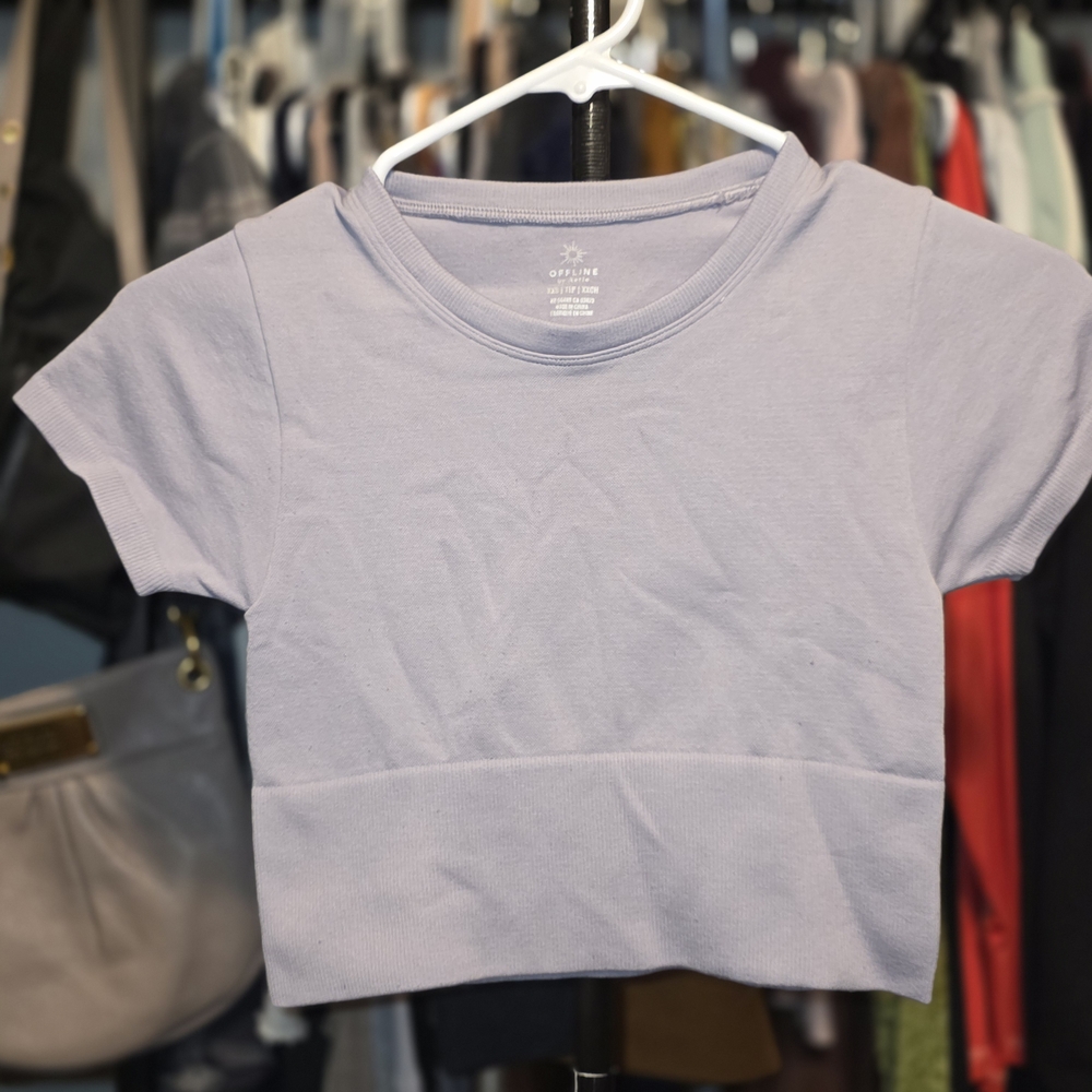 Women's Lavender Crop Top
